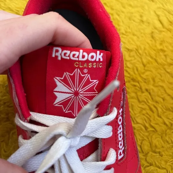 Classic Retro-Style Red Reebok’s Classic Tennis Shoes