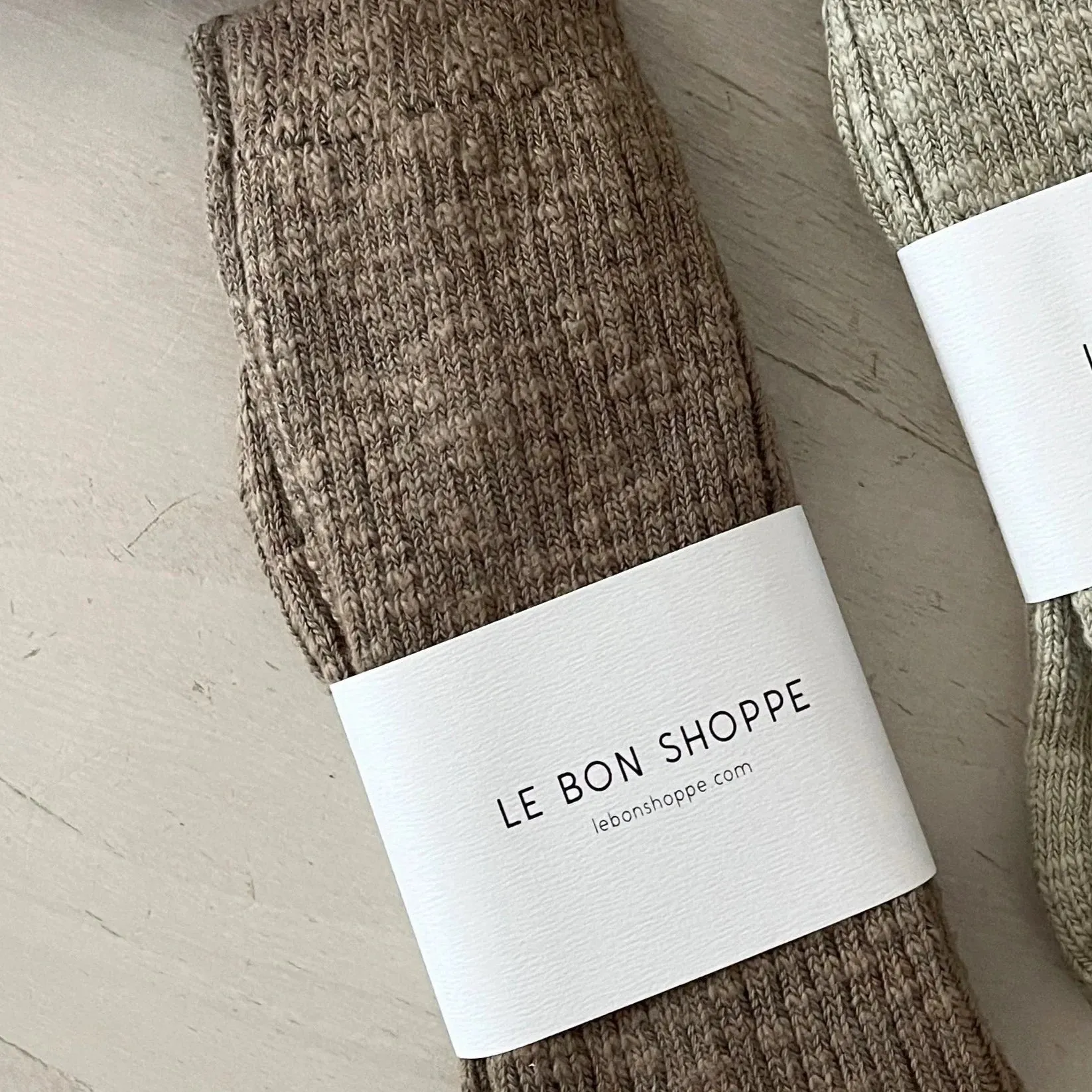 COTTAGE SOCKS - FLAX