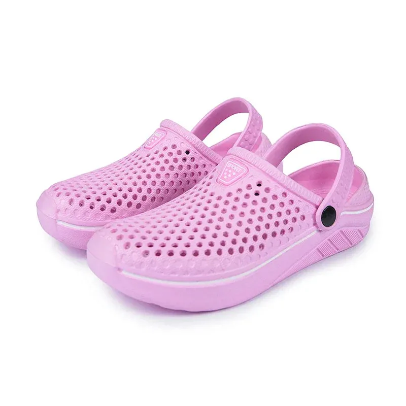 Couple’s EVA Clog Slippers Women Flat Sandals Man Summer Slippers Garden Shoes Outdoor Beach Clogs Home Slide Slip-on Shoes