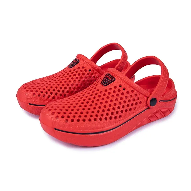 Couple’s EVA Clog Slippers Women Flat Sandals Man Summer Slippers Garden Shoes Outdoor Beach Clogs Home Slide Slip-on Shoes
