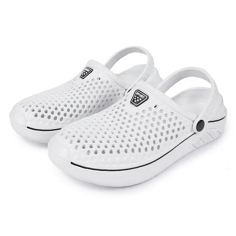 Couple’s EVA Clog Slippers Women Flat Sandals Man Summer Slippers Garden Shoes Outdoor Beach Clogs Home Slide Slip-on Shoes