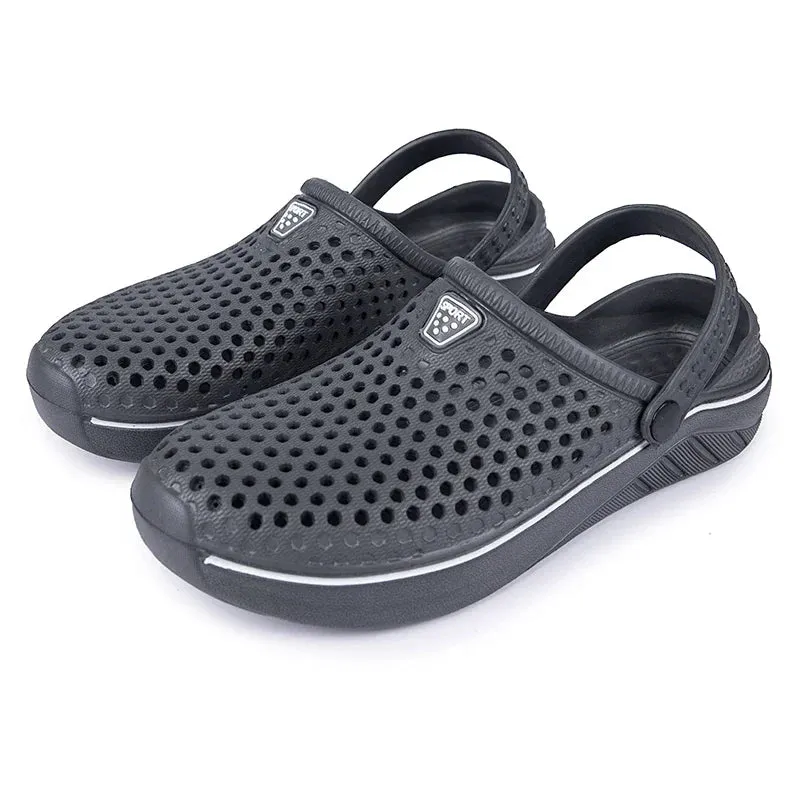 Couple’s EVA Clog Slippers Women Flat Sandals Man Summer Slippers Garden Shoes Outdoor Beach Clogs Home Slide Slip-on Shoes