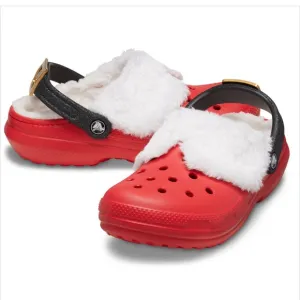 Crocs | Adult Santa Lined Clogs | Unisex - Men: 7 Women: 9