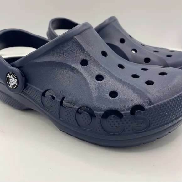 Crocs Baya kids unisex blue clogs Size 3