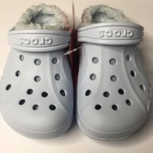 CROCS Blue Fur/Sherpa Line Blue Clogs SZ 10 NWT