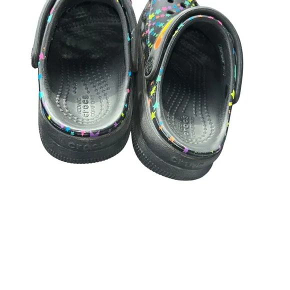 Crocs Child Cutie Crush Disco Dance Party  star platform Clogs girls size 11