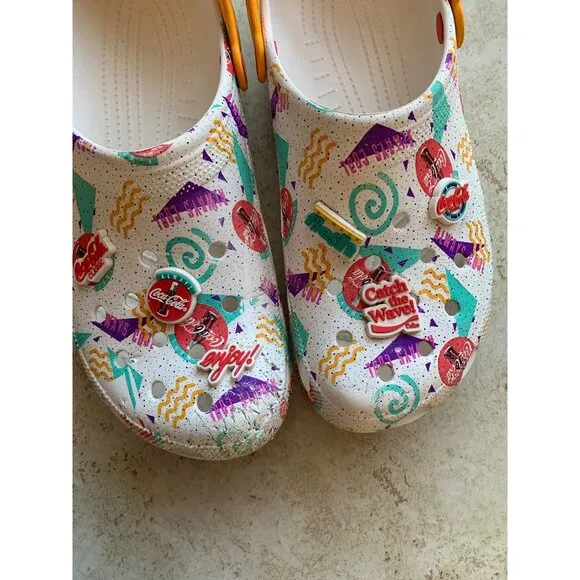 Crocs Coca-Cola Classic 90S Clogs White sz 13