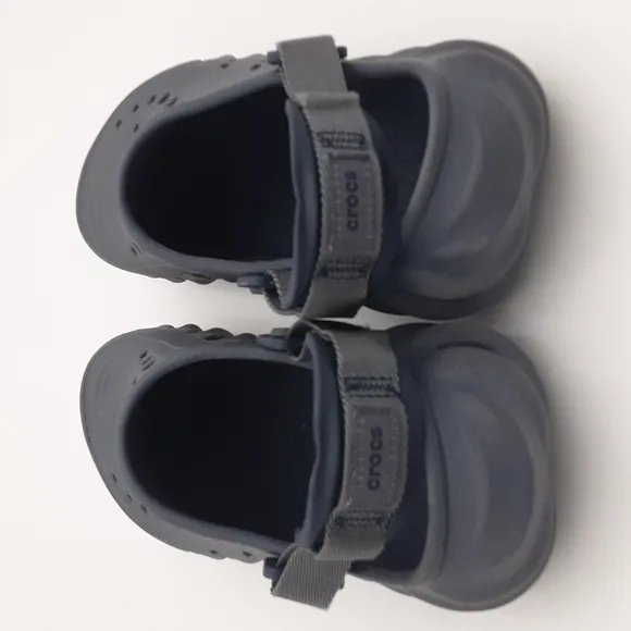 Crocs echo clog rubber sandals unisex Bleu slingback vacation beach casual J4