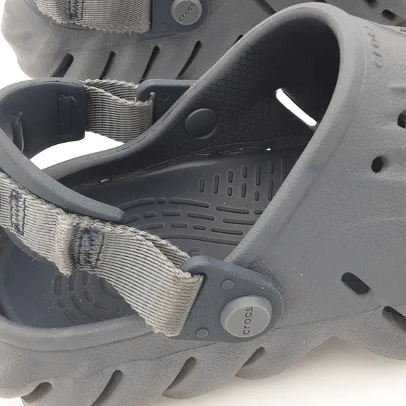 Crocs echo clog rubber sandals unisex Bleu slingback vacation beach casual J4