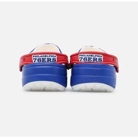 Crocs NBA Philadelphia‎ 76ers Classic Clogs 208901-100 Men Size 10 BRAND NEW