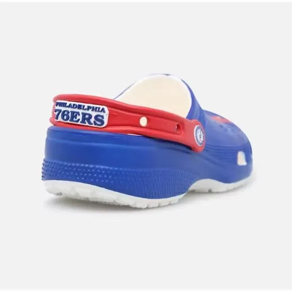 Crocs NBA Philadelphia‎ 76ers Classic Clogs 208901-100 Men Size 10 BRAND NEW