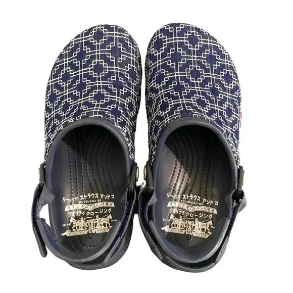 CROCS x Levi’s Denim Limited Edition Clogs All Terrain Shashiko Athletic Retro
