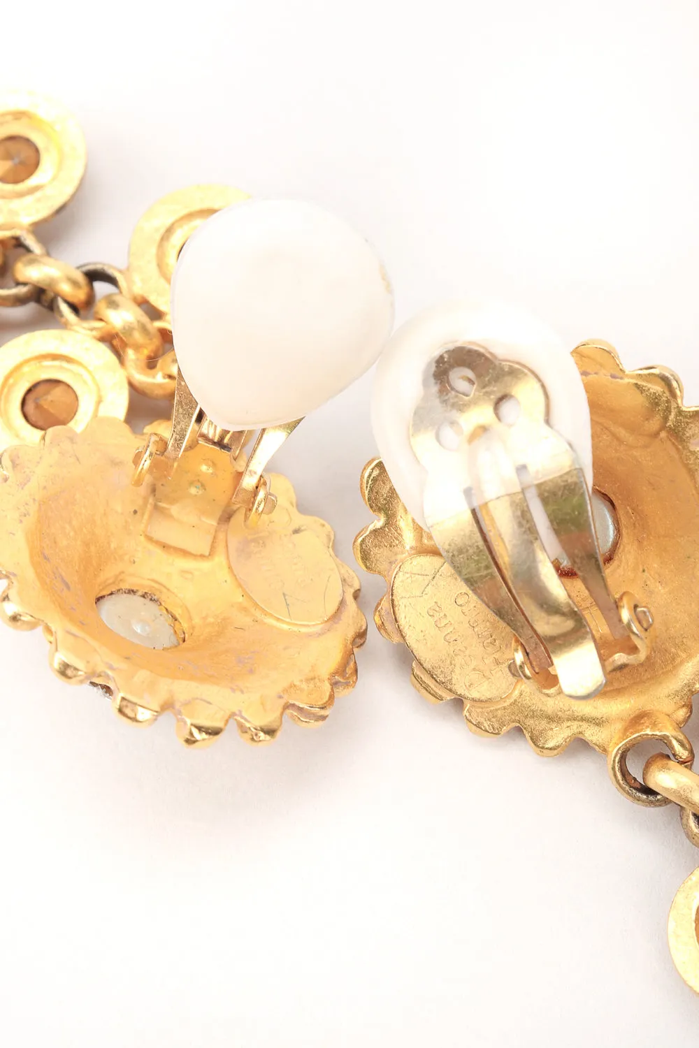Crystal Sunflower Duster Earrings