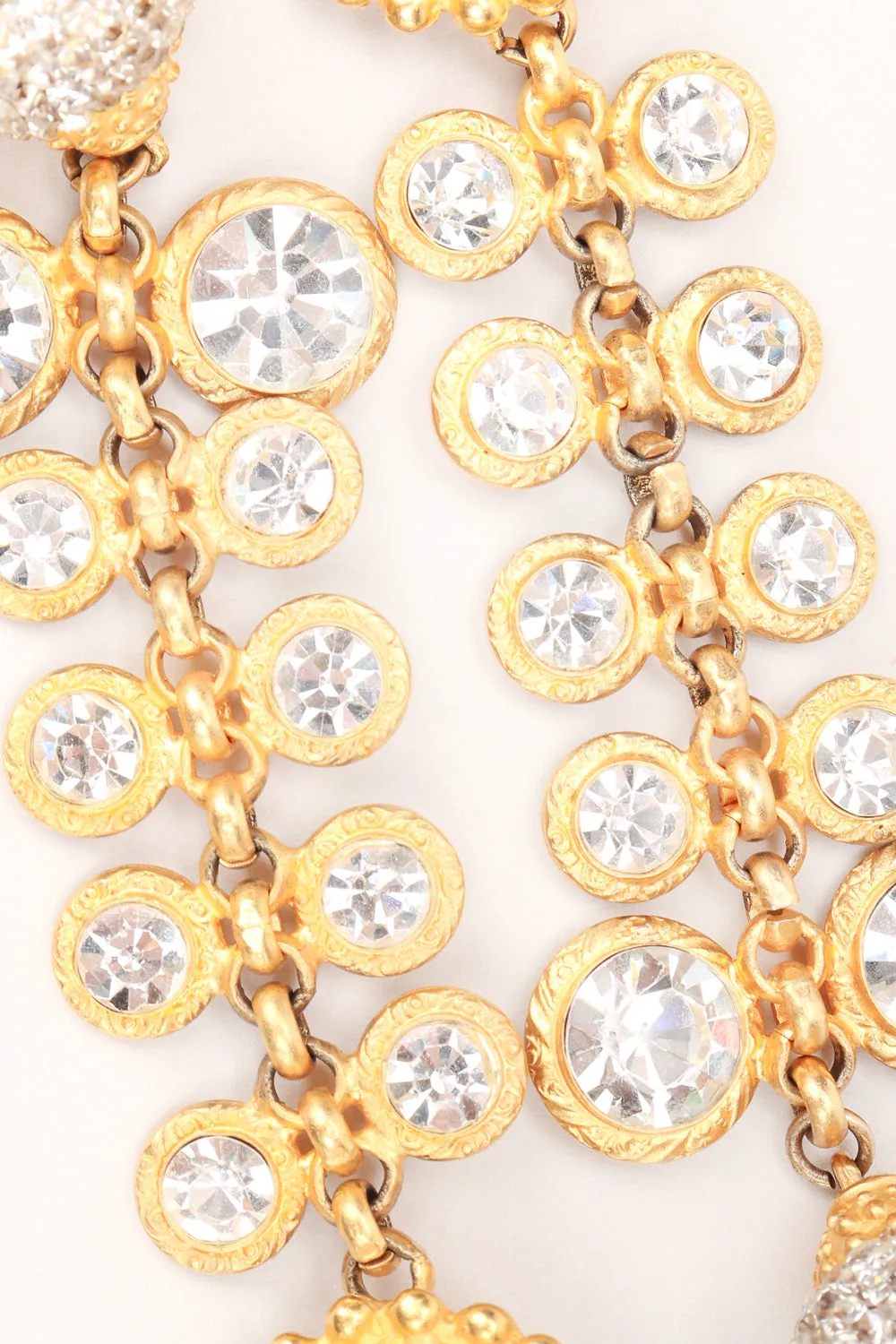 Crystal Sunflower Duster Earrings