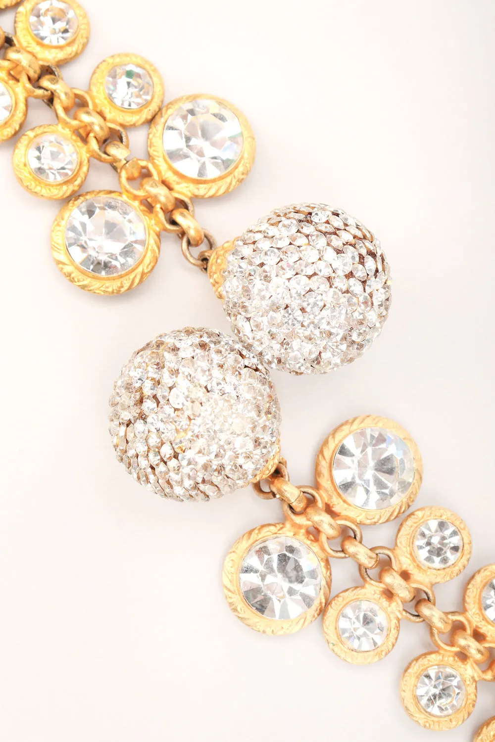 Crystal Sunflower Duster Earrings
