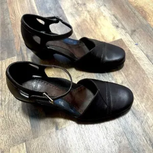 Dansko Brown Leather Mary Jane HeelsShoes Clogs 6/38
