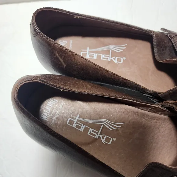 Dansko Swedish Clogs Brown Leather Women's Size 10/ EU 40/ 4822237800