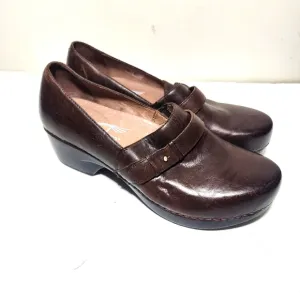 Dansko Swedish Clogs Brown Leather Women's Size 10/ EU 40/ 4822237800