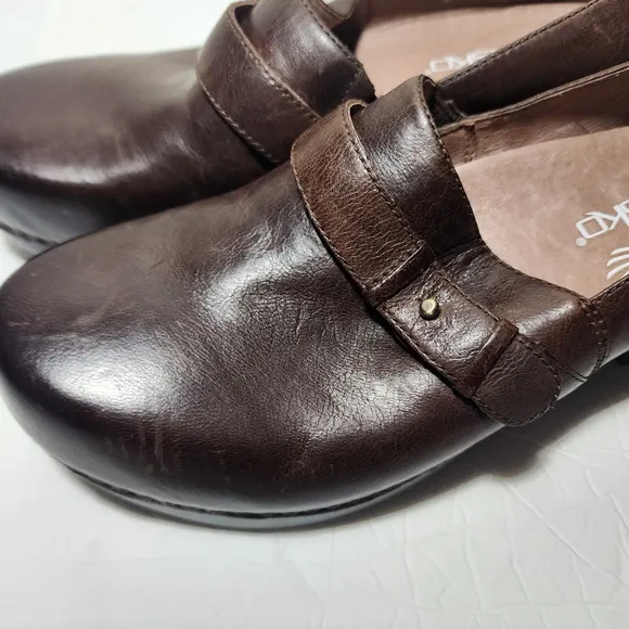 Dansko Swedish Clogs Brown Leather Women's Size 10/ EU 40/ 4822237800