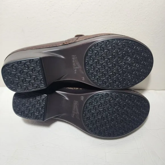 Dansko Swedish Clogs Brown Leather Women's Size 10/ EU 40/ 4822237800