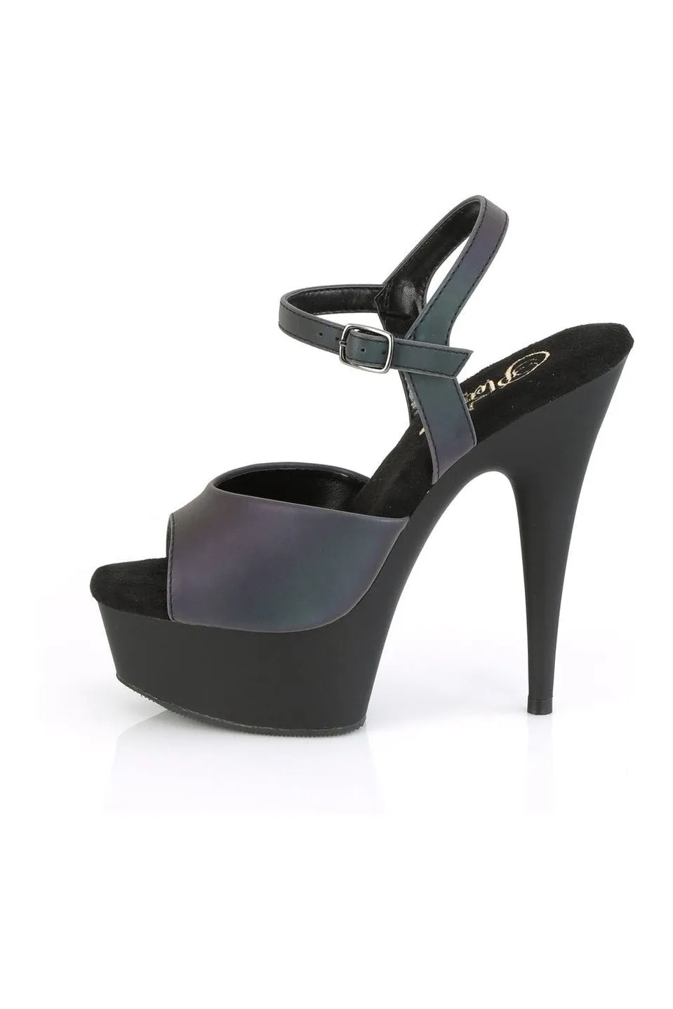 DELIGHT-609REFL Exotic Sandal | Green Reflective