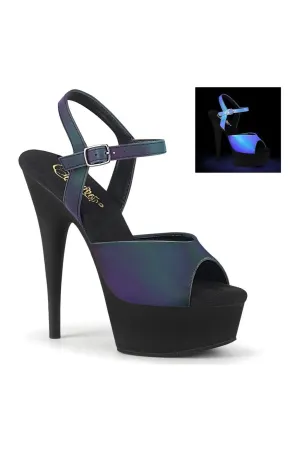 DELIGHT-609REFL Exotic Sandal | Green Reflective