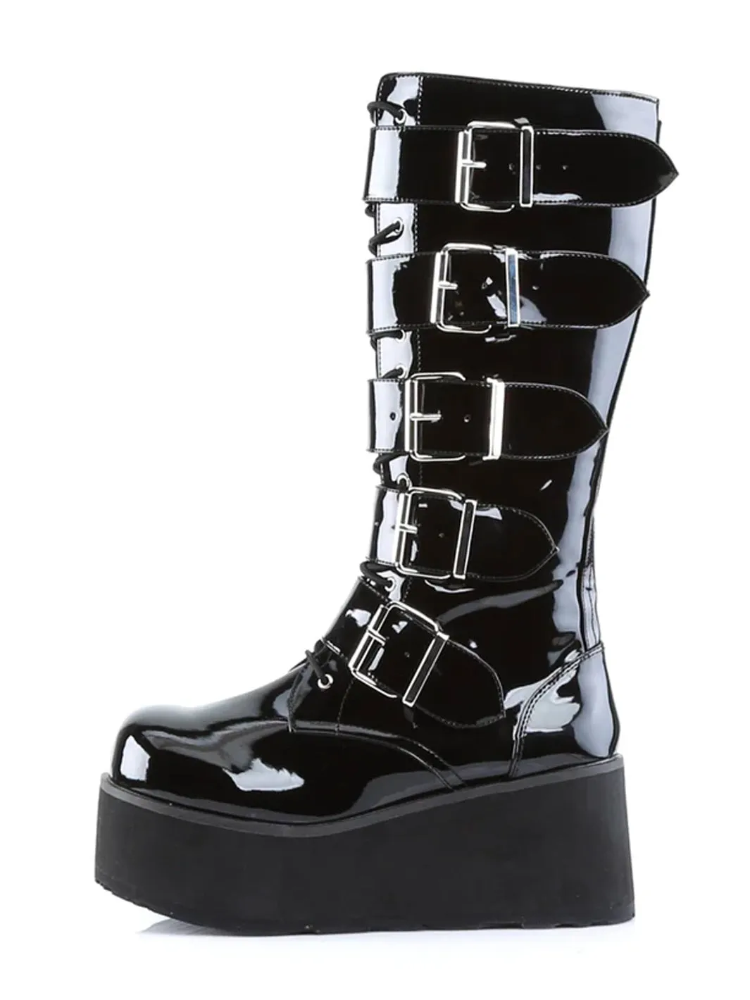 DEMONIA TRASHVILLE-518 - BLACK PATENT ✰ PRE ORDER ✰