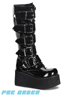 DEMONIA TRASHVILLE-518 - BLACK PATENT ✰ PRE ORDER ✰