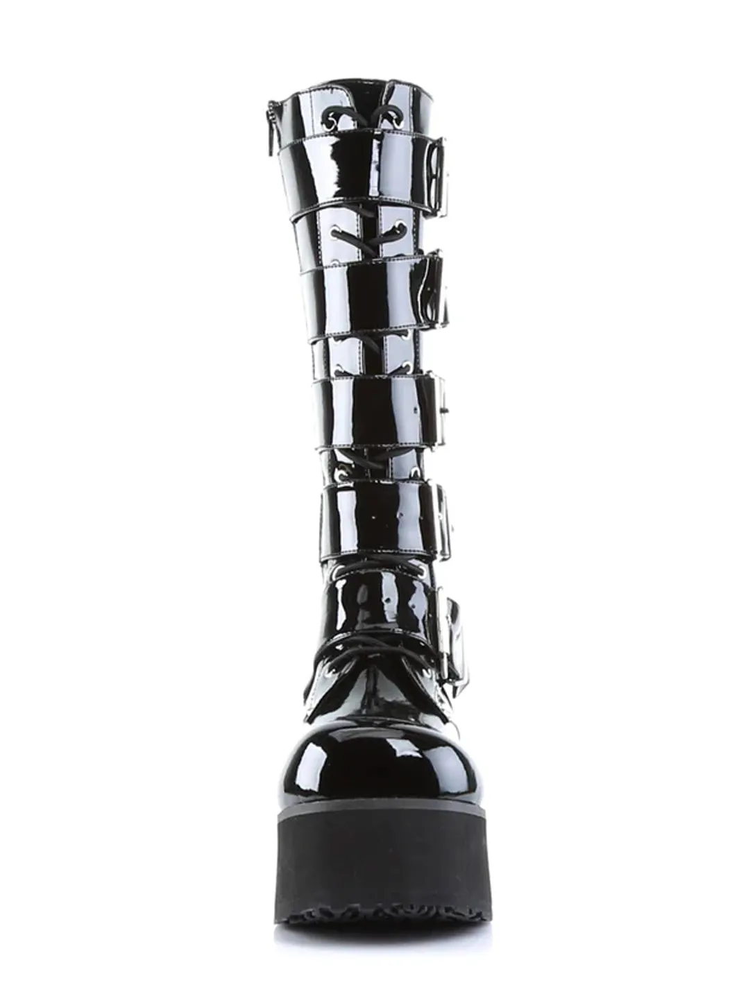 DEMONIA TRASHVILLE-518 - BLACK PATENT ✰ PRE ORDER ✰