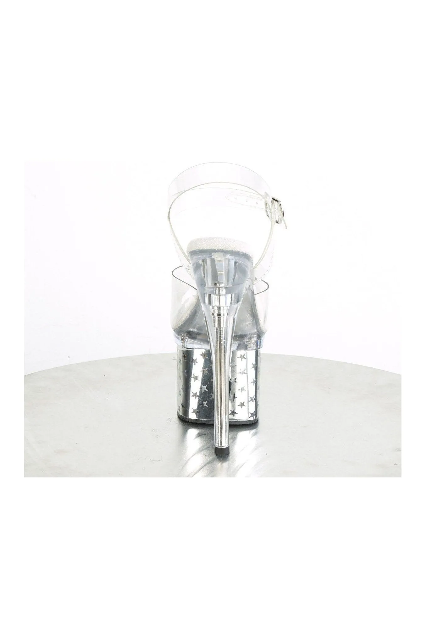 DISCOLITE-708STAR Exotic Sandal | Clear Vinyl
