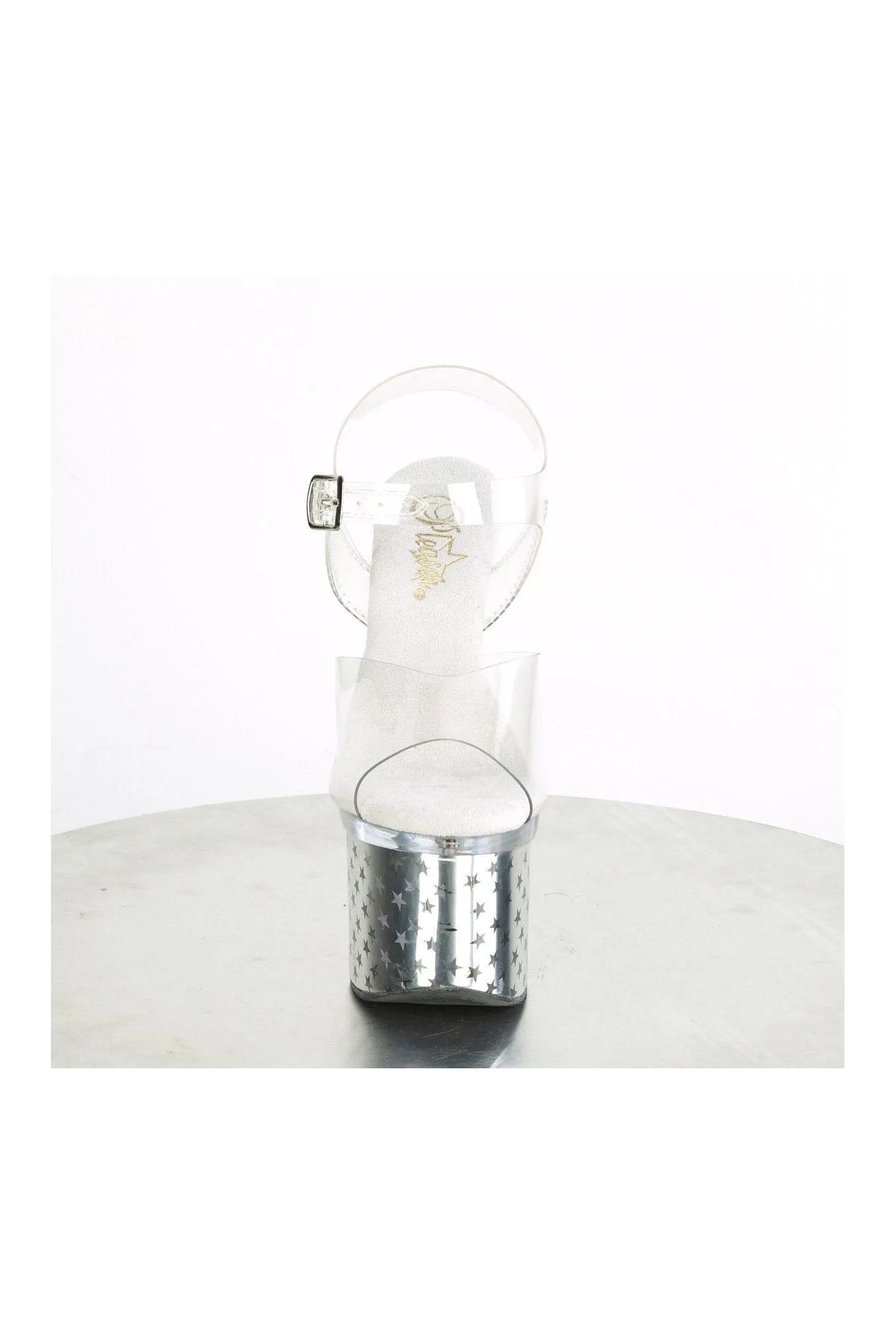 DISCOLITE-708STAR Exotic Sandal | Clear Vinyl