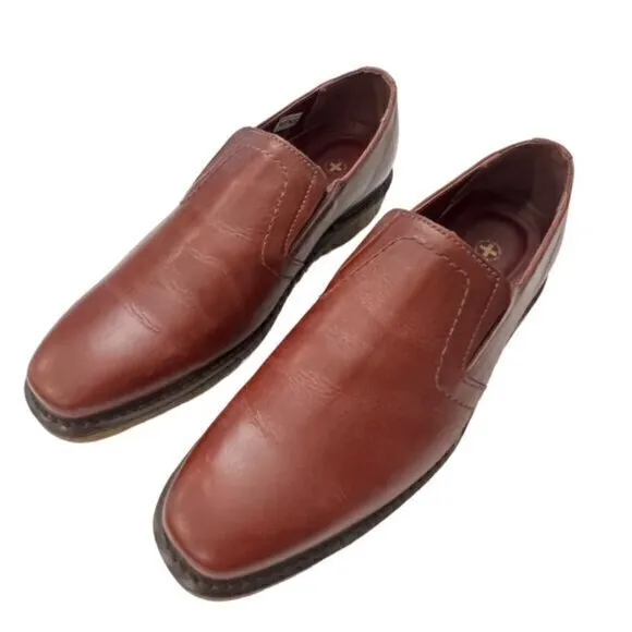 Dr. Martens Saul‎ Leather Loafers Mens Size 11 Slip On Comfort Cherry Red EUC