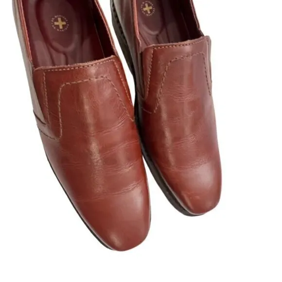 Dr. Martens Saul‎ Leather Loafers Mens Size 11 Slip On Comfort Cherry Red EUC