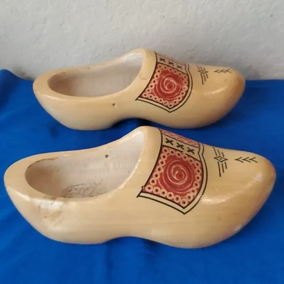 Dutch Wooden Clogs (made in Holland, size unknown)