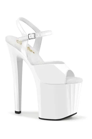 ENCHANT-709 White Patent Sandal