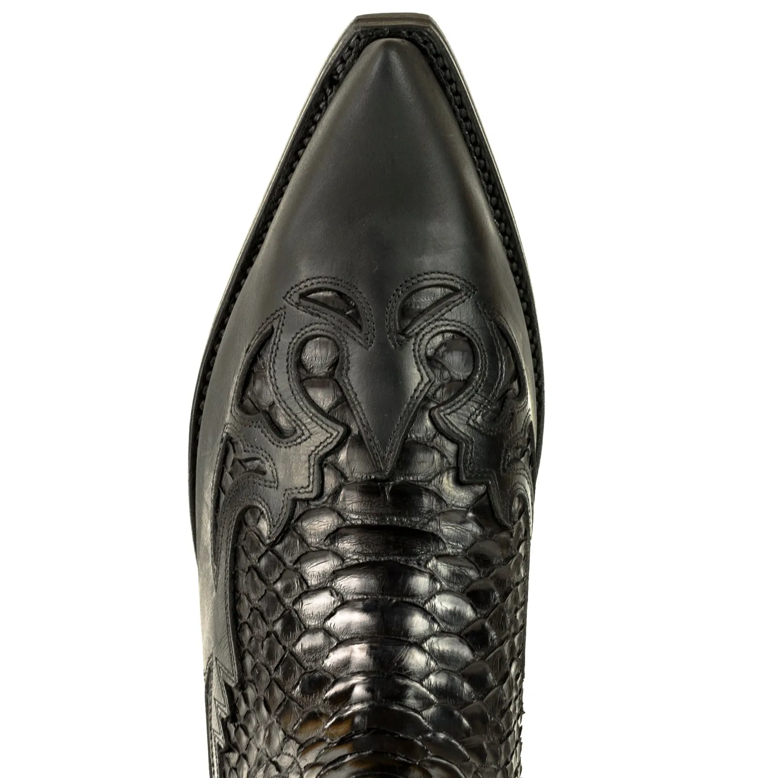 Exotic Handmade Black 1935 Texan Cowboy Boots for Women and Men