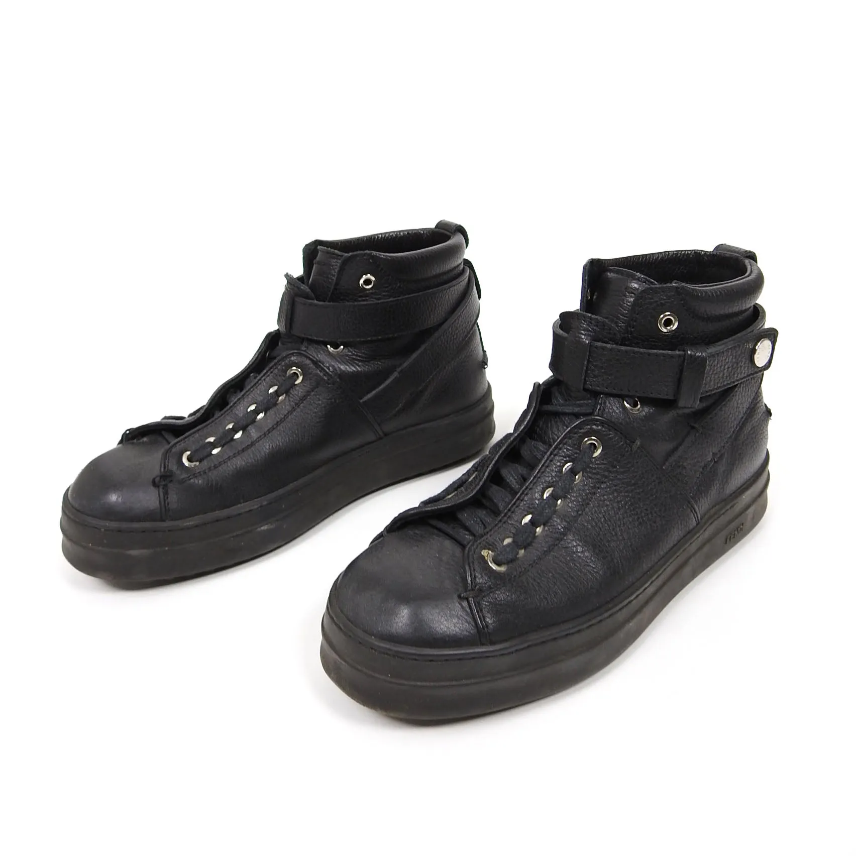 Fendi Lace Up Boot Black UK8