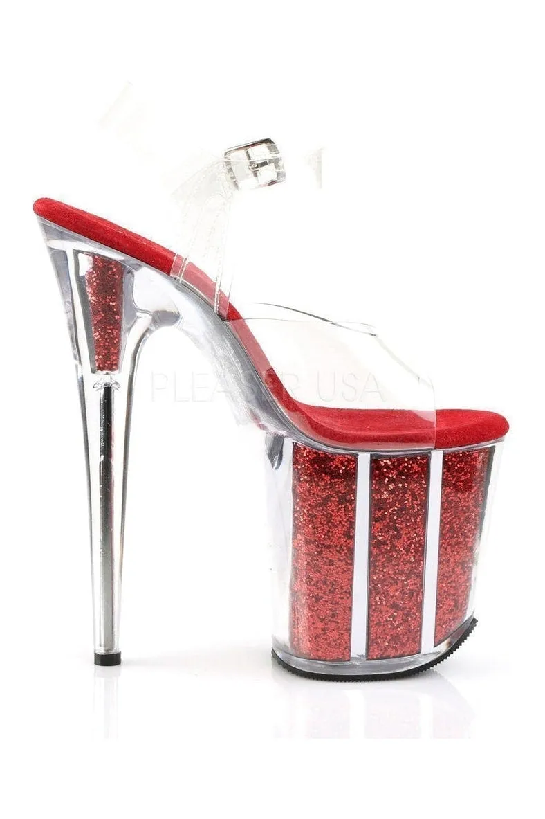 FLAMINGO-808G Platform Sandal  | Clear Vinyl