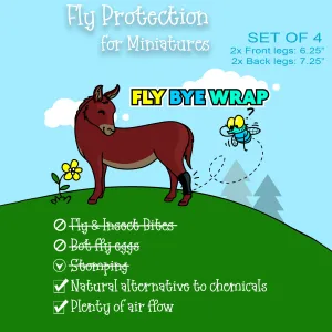 Fly Bye Wrap - Natural Fly Repellent for Miniature Horses & Donkeys