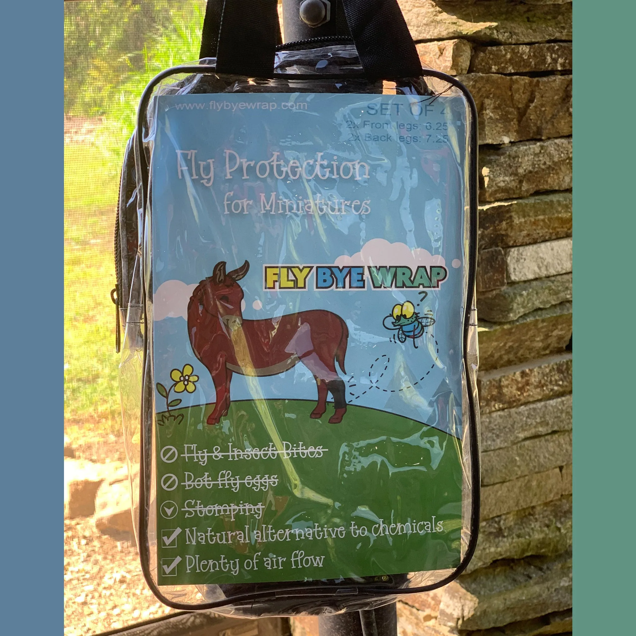 Fly Bye Wrap - Natural Fly Repellent for Miniature Horses & Donkeys