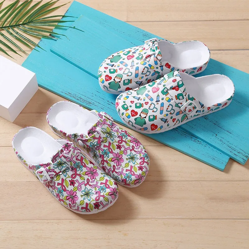 Funky Hospital Surgical Clog Slippers