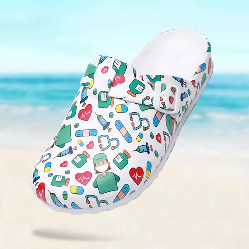 Funky Hospital Surgical Clog Slippers