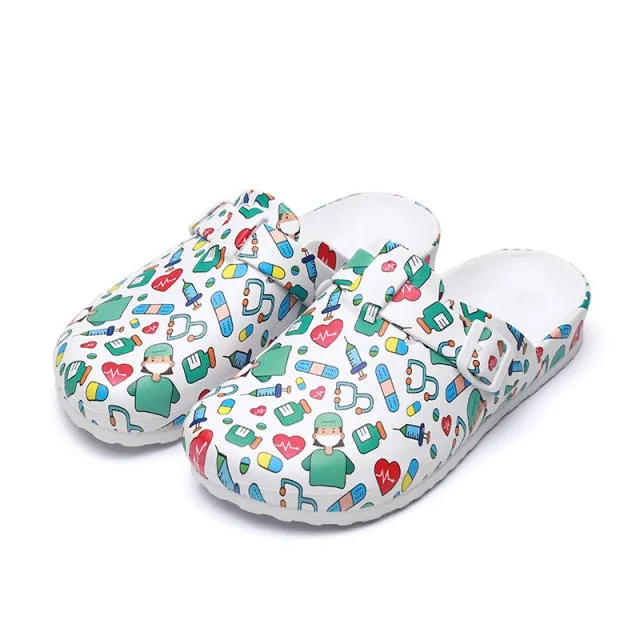 Funky Hospital Surgical Clog Slippers