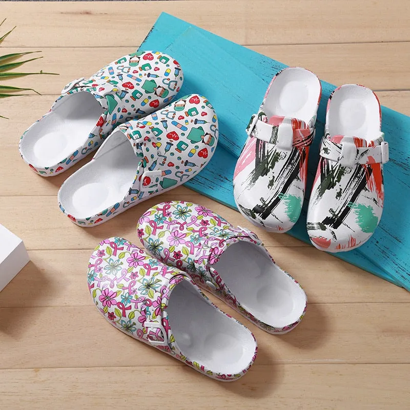 Funky Hospital Surgical Clog Slippers