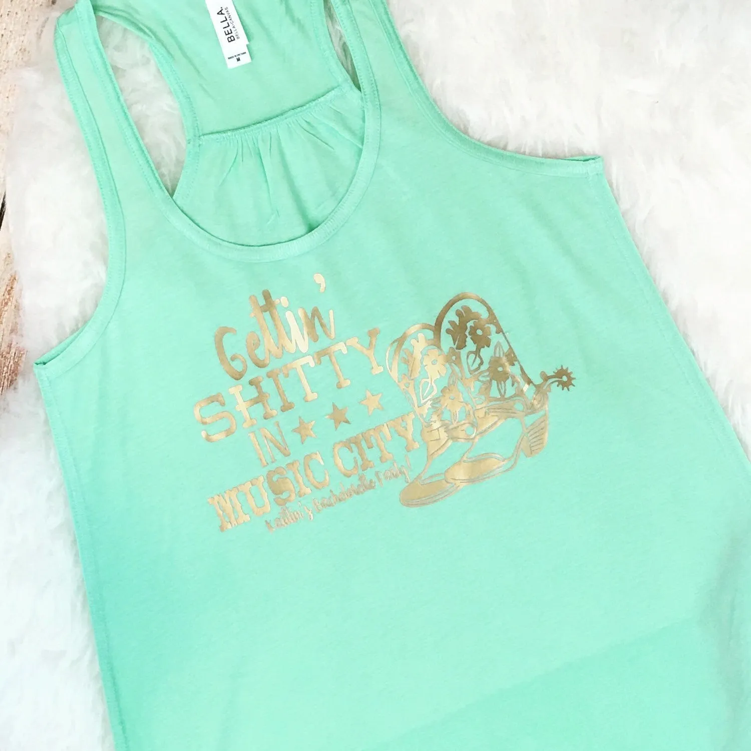 Gettin Sh*tty in Music City Nashville Bridal Bachelorette Party Tanks or Tee