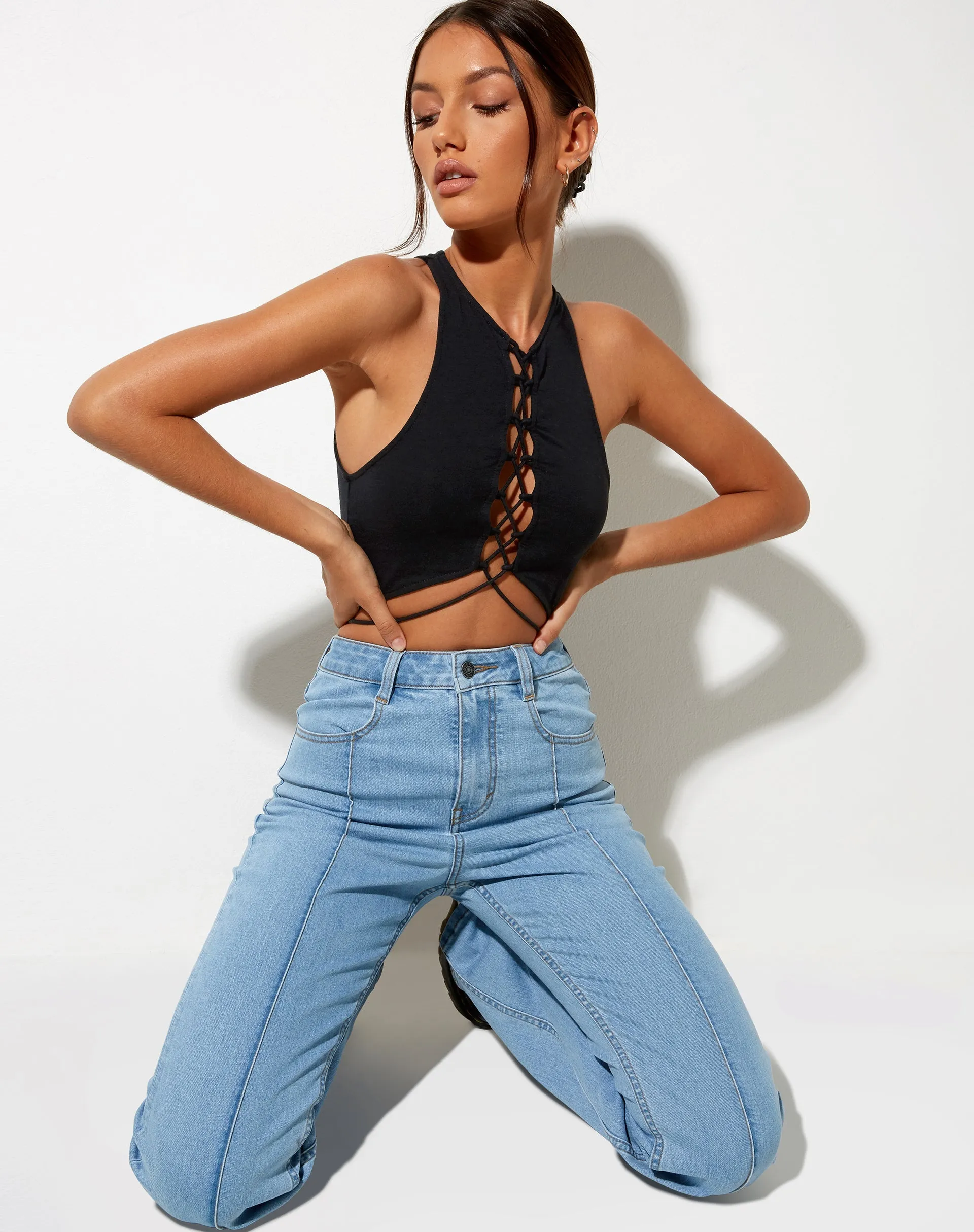 Giwta Crop Top in Black