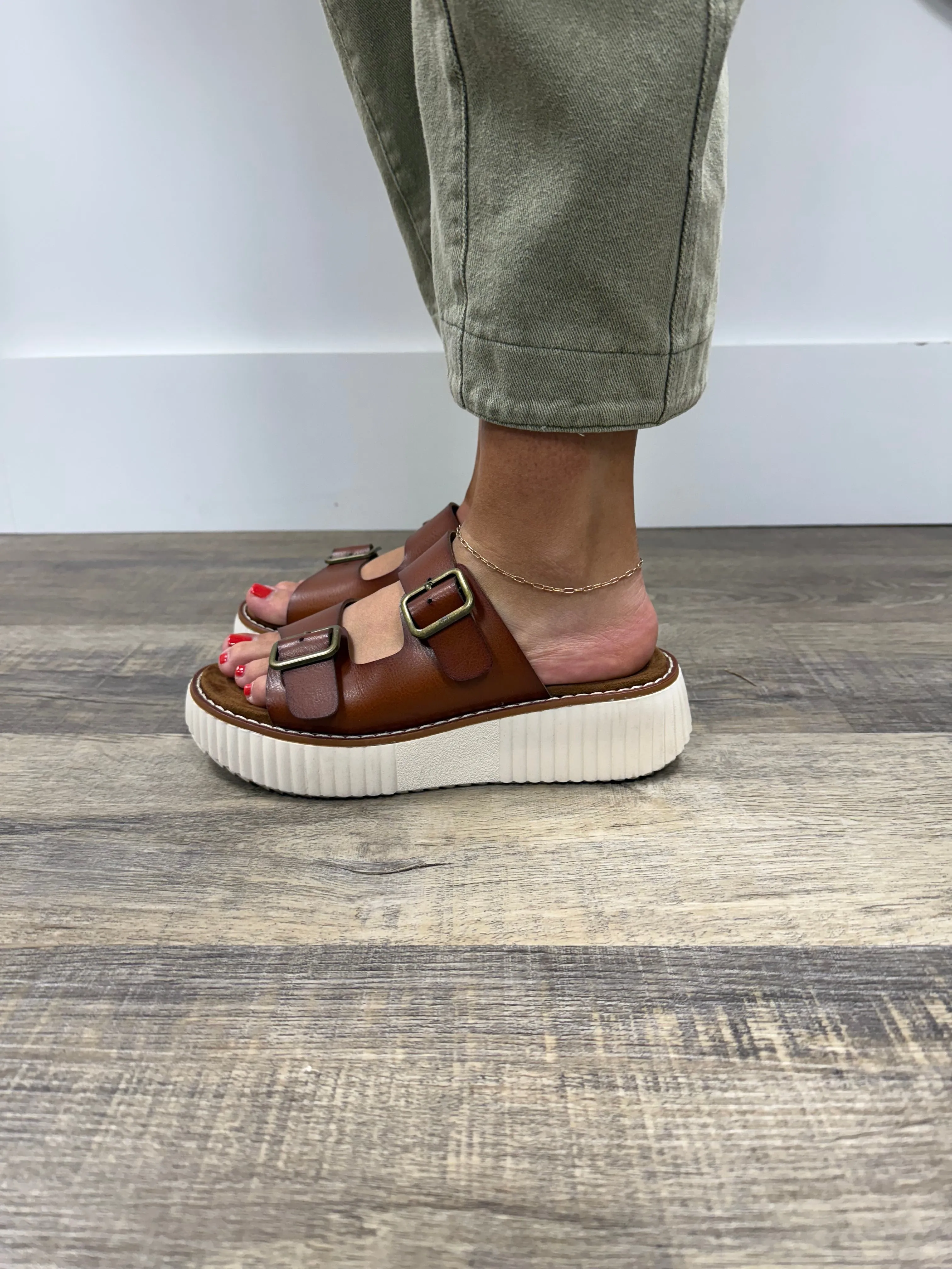 Going On Your Way Platform Sandals