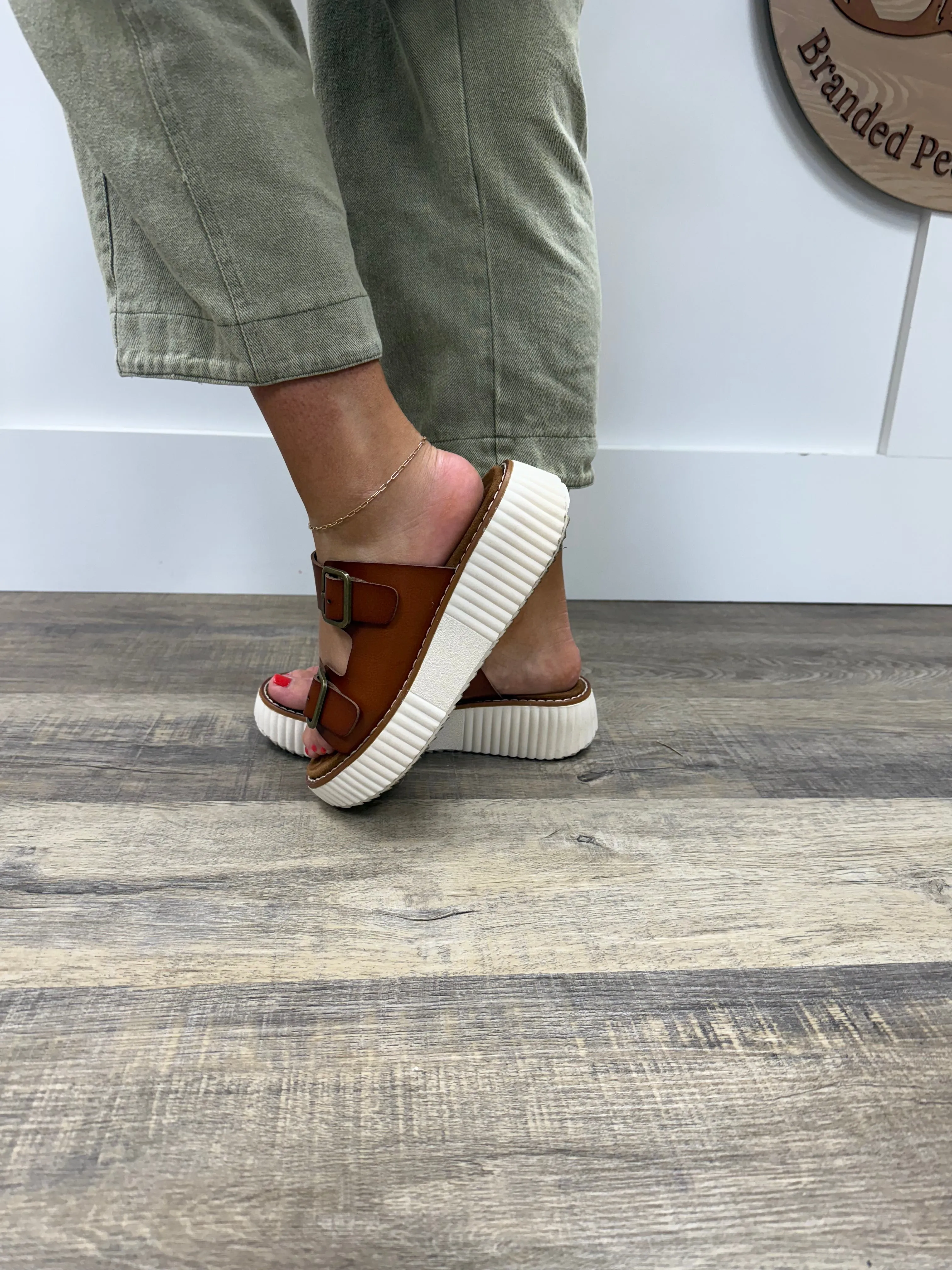 Going On Your Way Platform Sandals