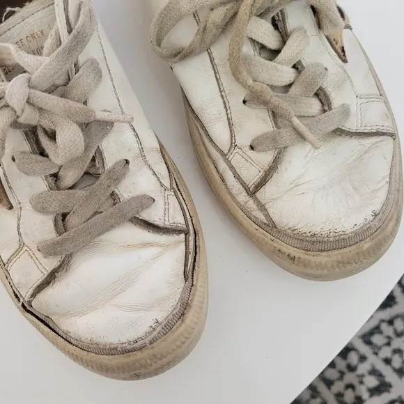 Golden Goose Girls May Sneakers Animal Print Star 33