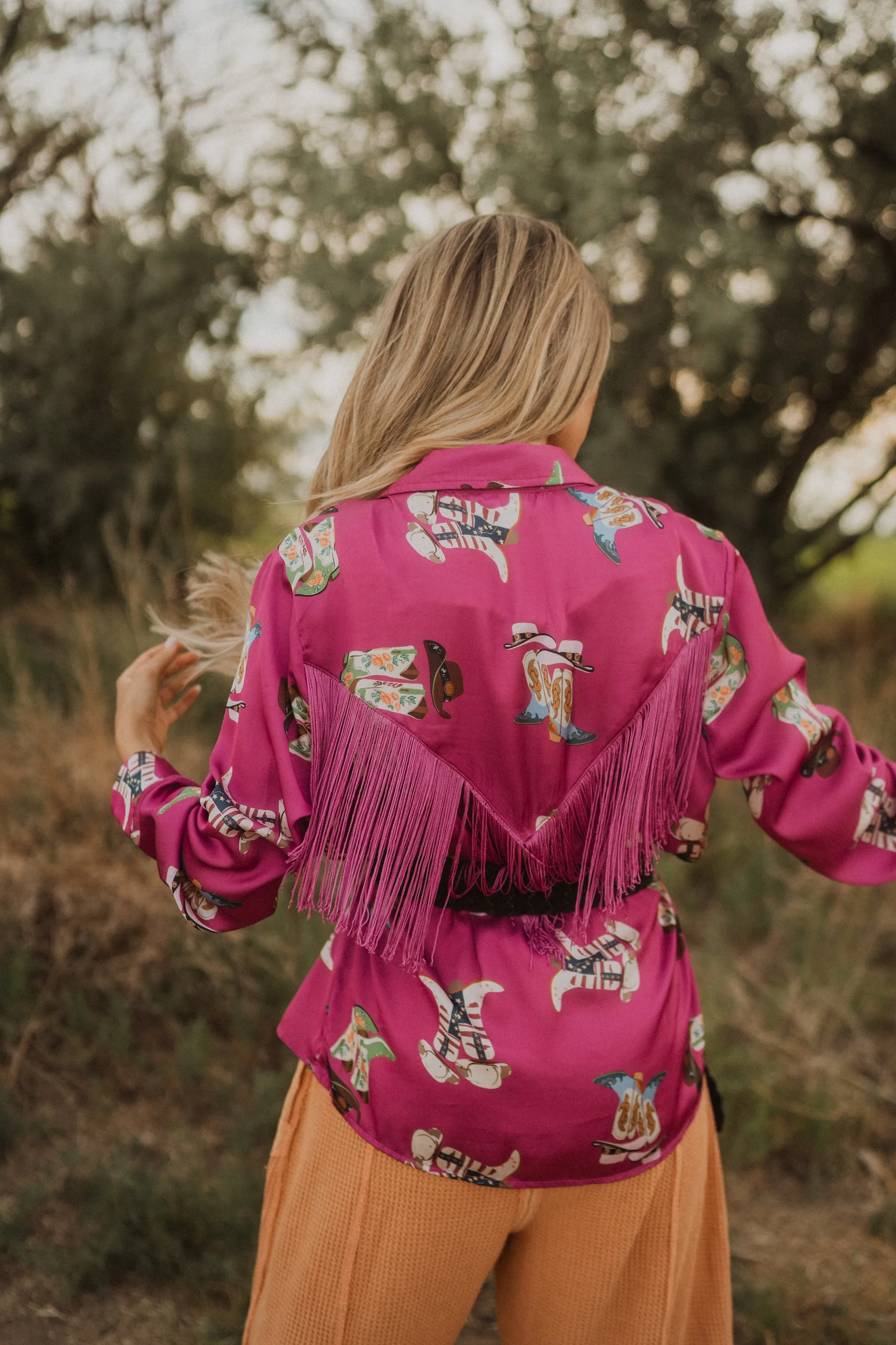 Head Over Boots Fringe Top